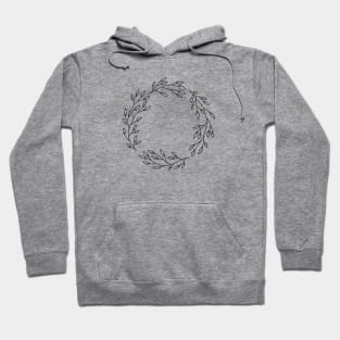 floral wreath Hoodie